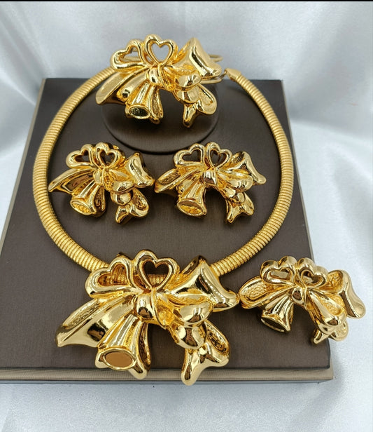 Italian 925 Gold African Jewelry set
